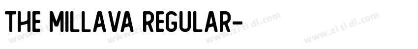 The Millava Regular字体转换